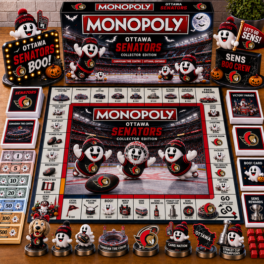 Premium NHL OS Halloween Ghost Monopoly Collector’s Edition Board Game V6