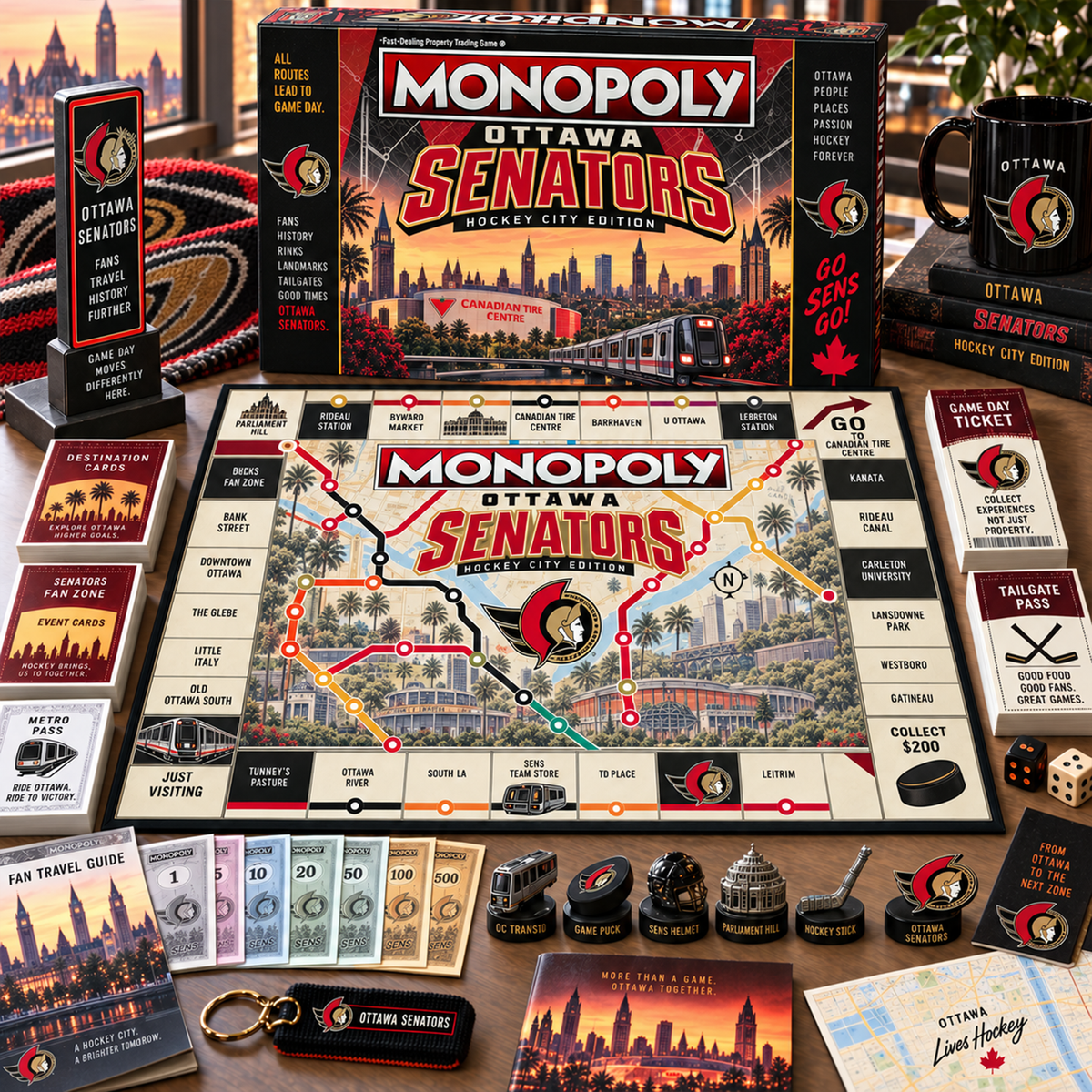 Premium NHL OTT Metro Game Day Collector’s Edition Board Game V13