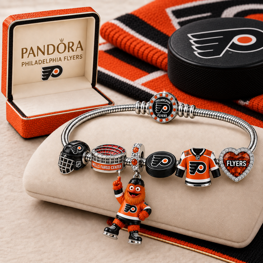 Premium NHL PF Gold Charm Bracelet Set
