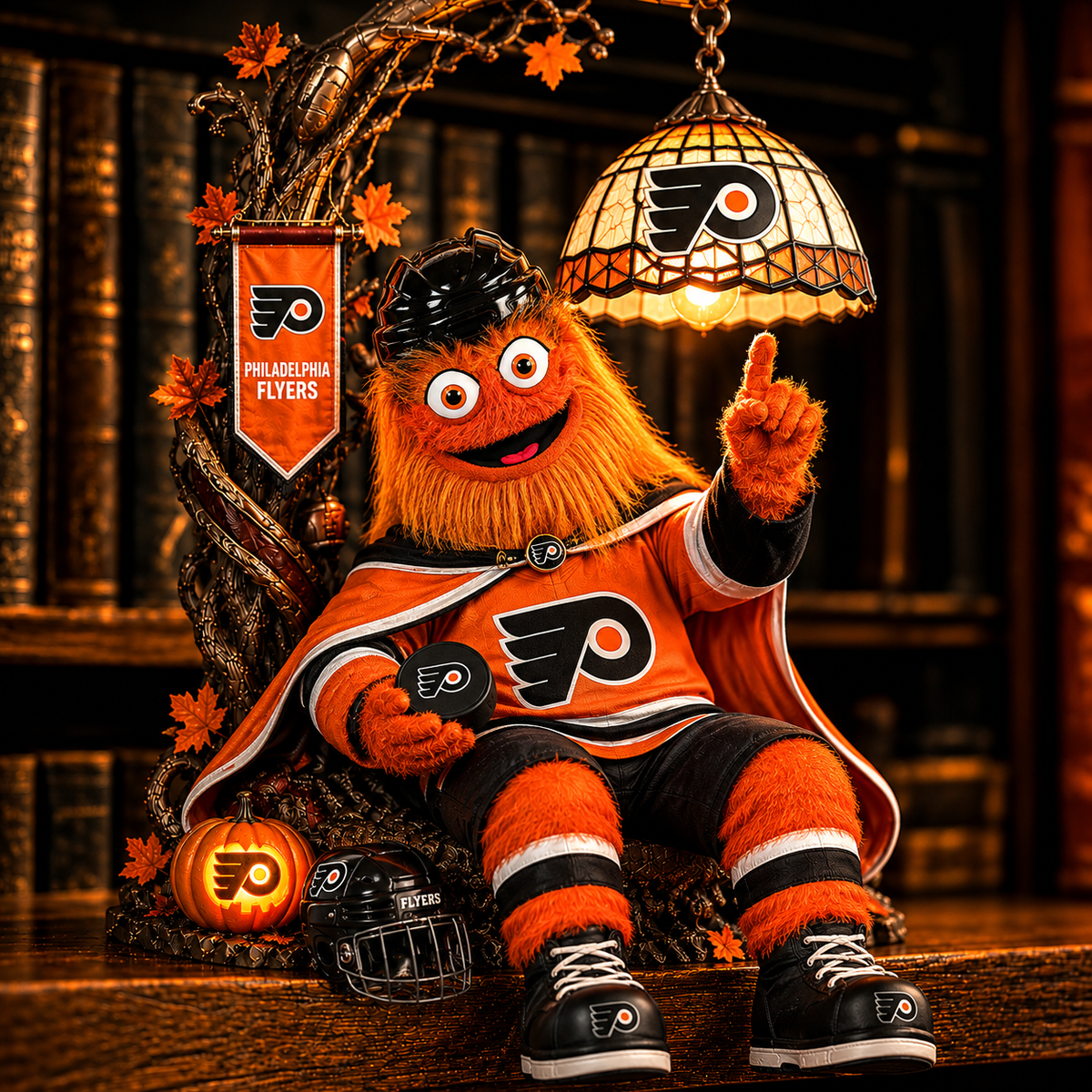 Premium NHL PF Halloween Bookshelf Figurines Lamp
