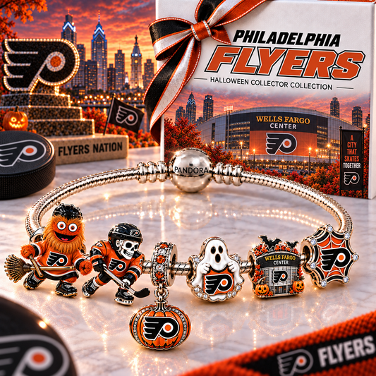 Premium NHL PF Halloween Gold Charm Bracelet Set V4