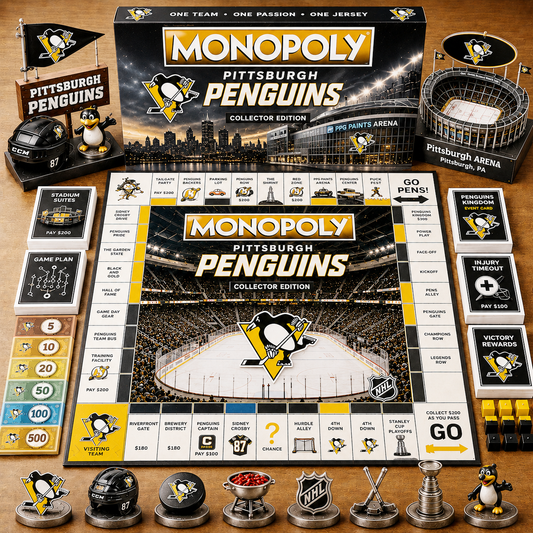 Premium NHL PP Game Night Monopoly Collector Edition Board Game V5