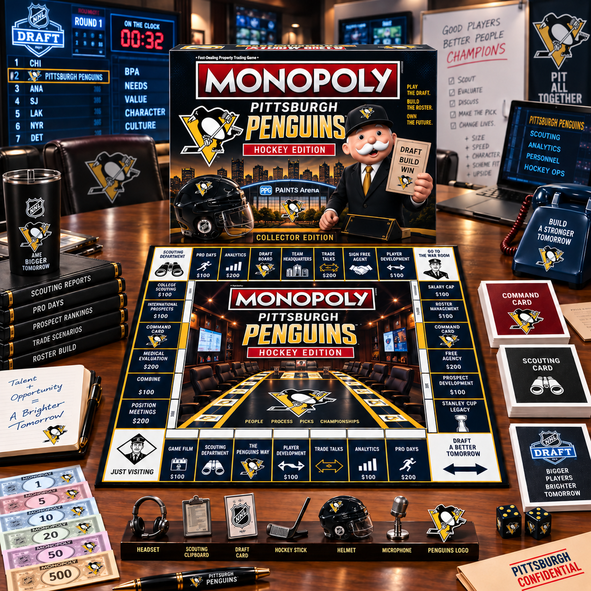 Premium NHL PP War Room Collector’s Edition Board Game V14