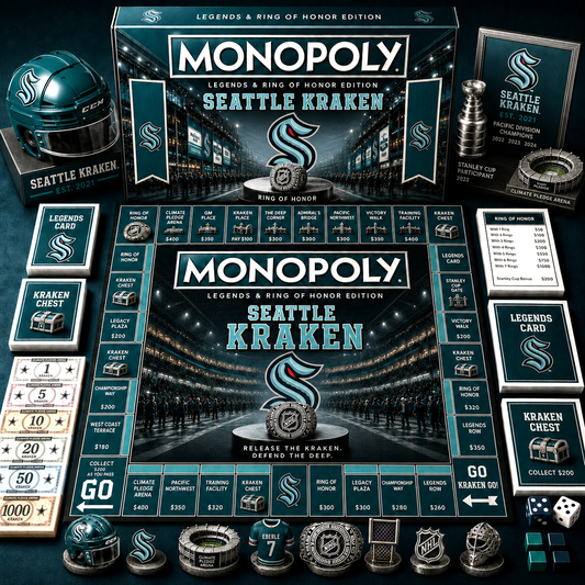 Premium NHL SK Legends & Ring Monopoly Collector’s Edition Board Game V9