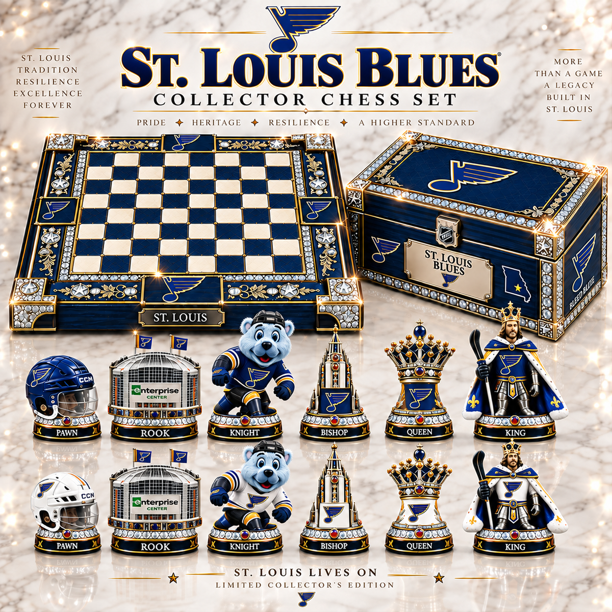Premium NHL SLB Heritage Collector Chess Set V2
