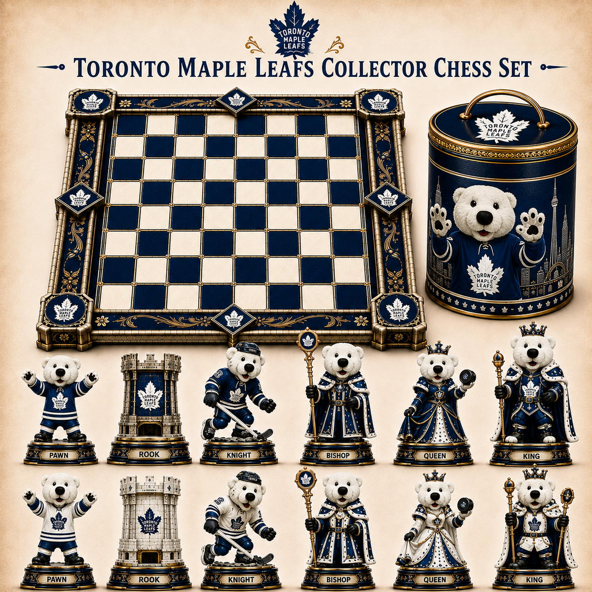 Premium NHL TML Collector Chess Set