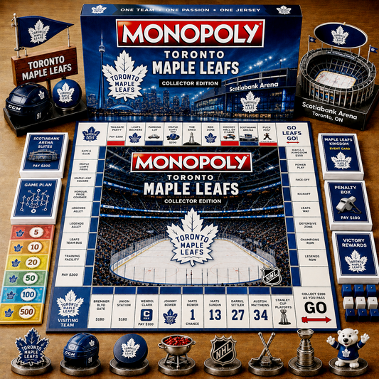 Premium NHL TML Game Night Monopoly Collector Edition Board Game V5