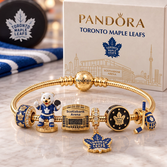 Premium NHL TOR Heritage Gold Charm Bracelet Set V3