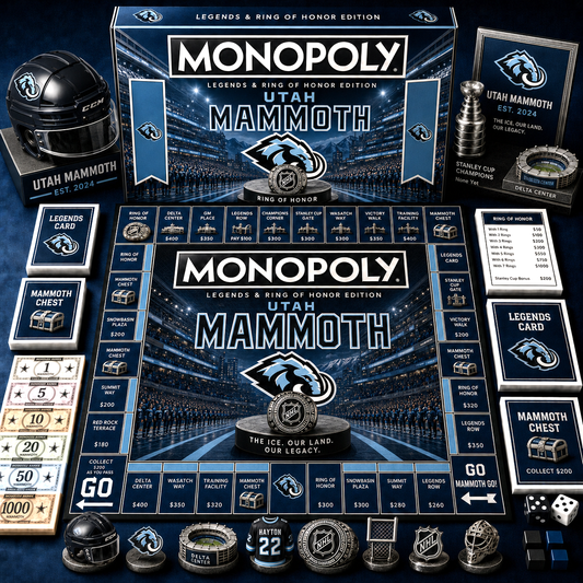 Premium NHL UM Legends & Ring Monopoly Collector’s Edition Board Game V9