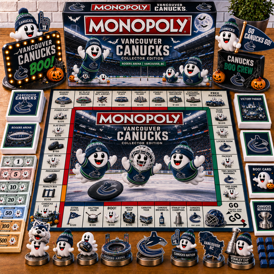 Premium NHL VC Halloween Ghost Monopoly Collector’s Edition Board Game V6