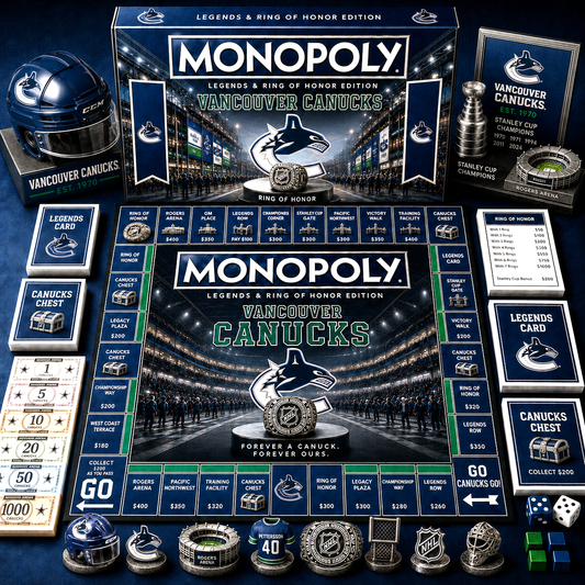 Premium NHL VC Legends & Ring Monopoly Collector’s Edition Board Game V9