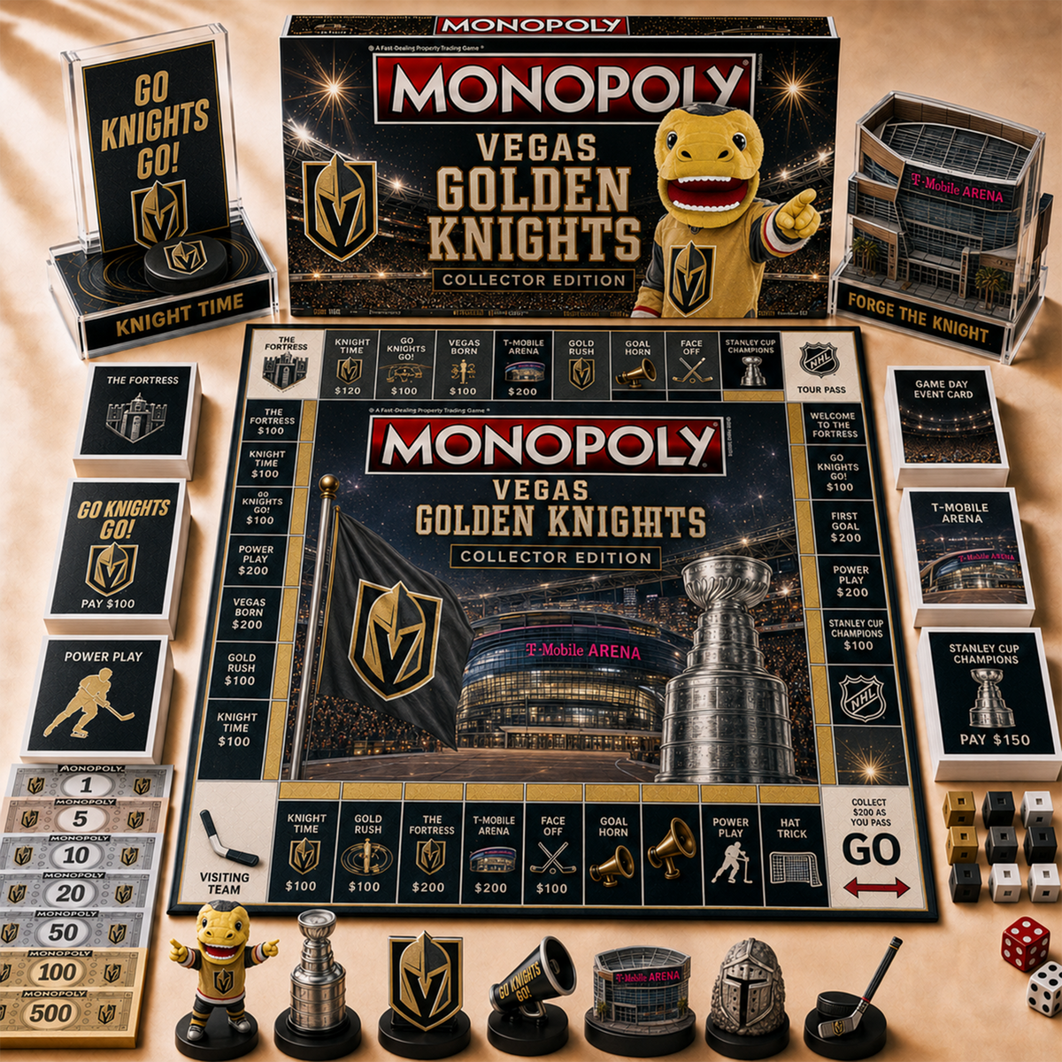 Premium NHL VEG Hall of Fame Monopoly Collector’s Edition Board Game V12