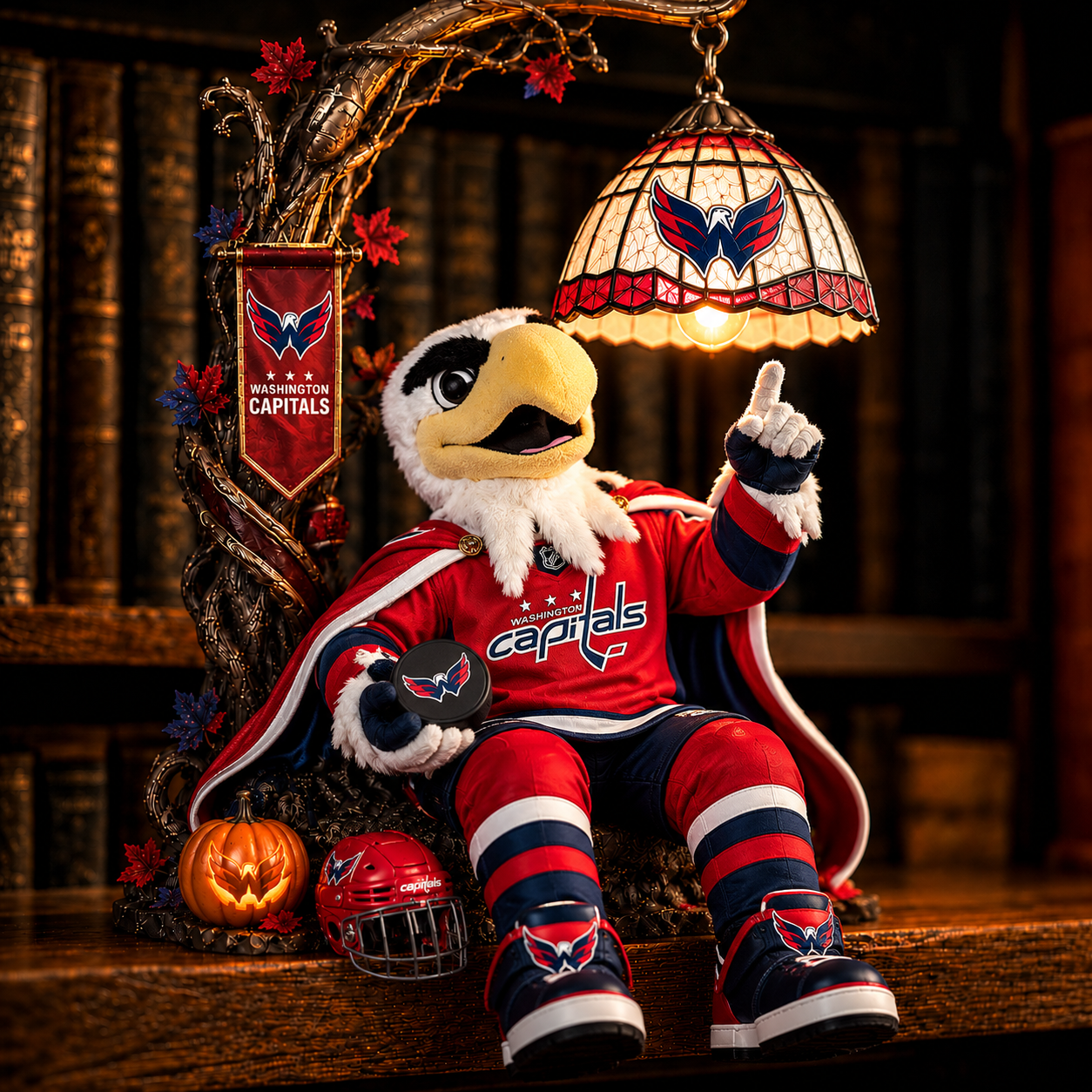Premium NHL WC Halloween Bookshelf Figurines Lamp