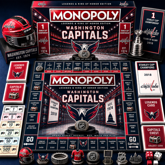 Premium NHL WC Legends & Ring Monopoly Collector’s Edition Board Game V9