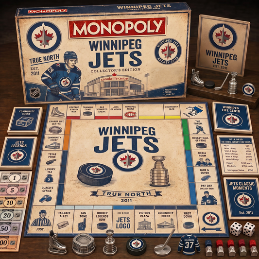 Premium NHL WIN Retro Heritage  Monopoly Collector’s Edition Board Game V7