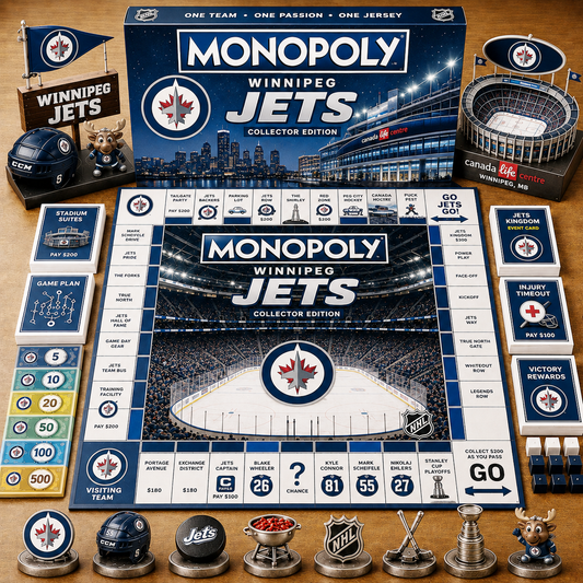Premium NHL WJ Game Night Monopoly Collector Edition Board Game V5
