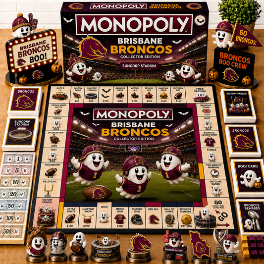 Premium NRL BB Halloween Ghost Monopoly Collector’s Edition Board Game V6