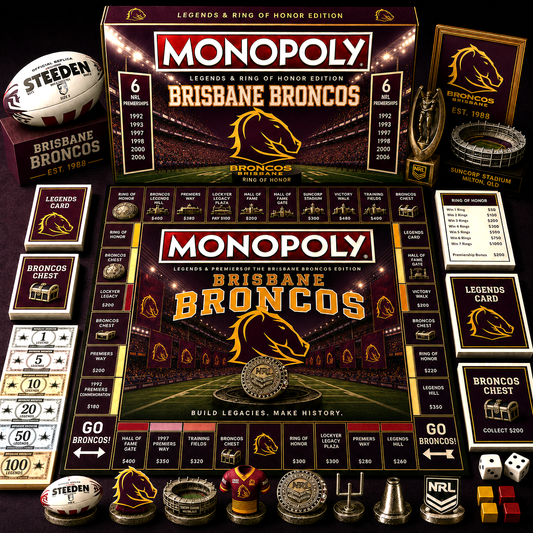 Premium NRL BB Legends & Ring Monopoly Collector’s Edition Board Game V9
