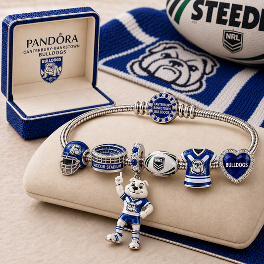 Premium NRL CBB Gold Charm Bracelet Set