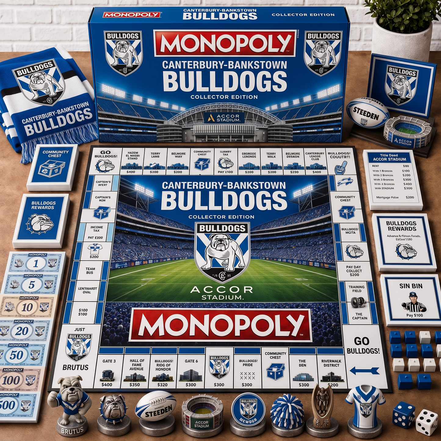 Premium NRL CBB Monopoly Collector Edition Board Game