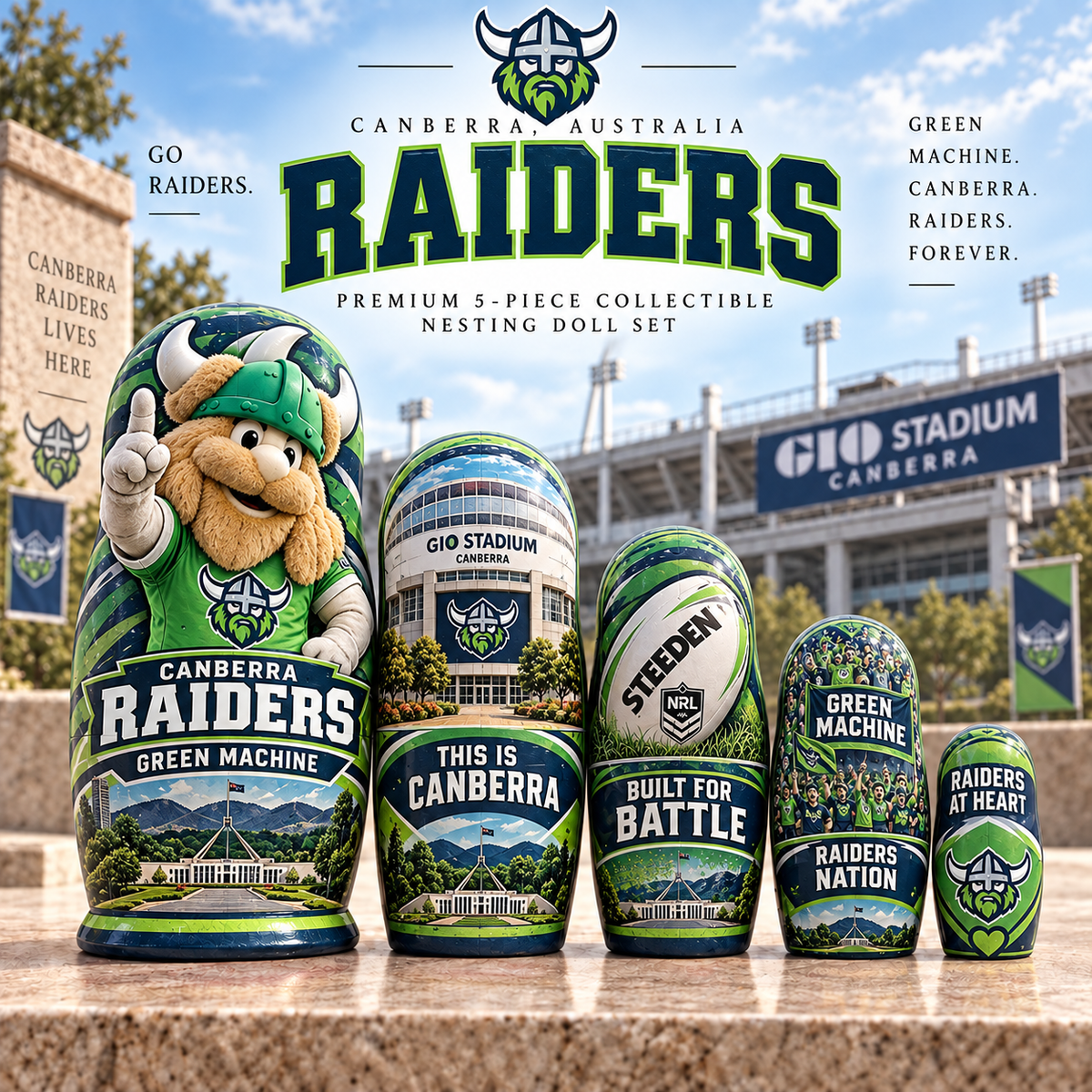 Premium NRL CR Nesting Doll Set