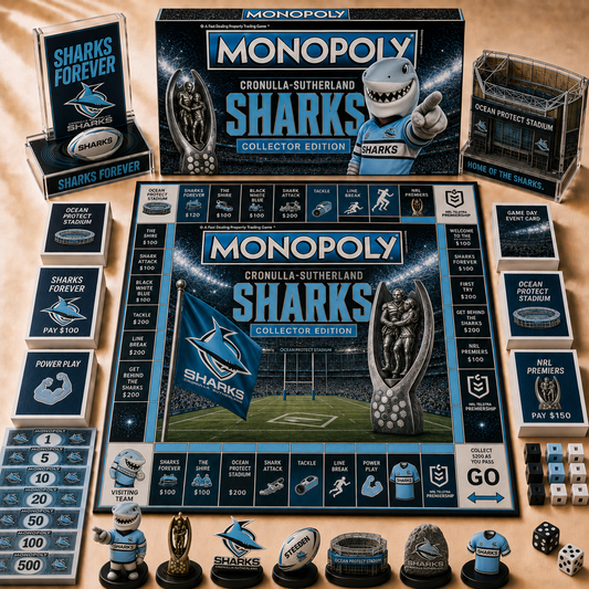 Premium NRL CSS Hall of Fame Monopoly Collector’s Edition Board Game V12