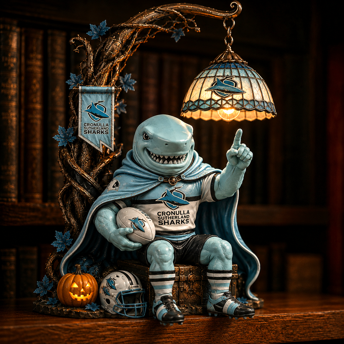 Premium NRL CSS Halloween Bookshelf Figurines Lamp