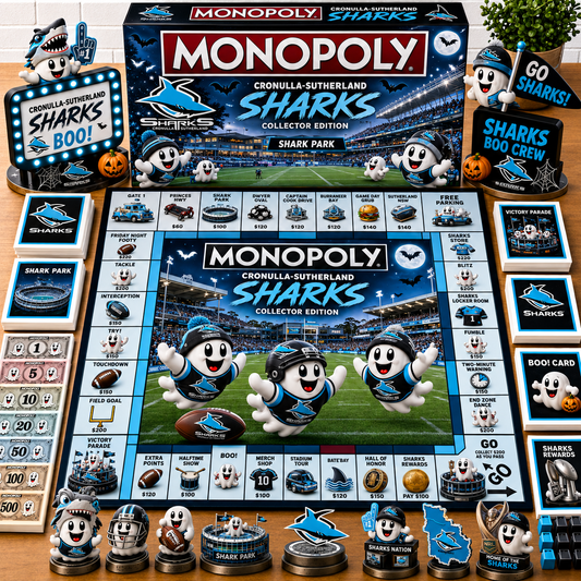 Premium NRL CSS Halloween Ghost Monopoly Collector’s Edition Board Game V6