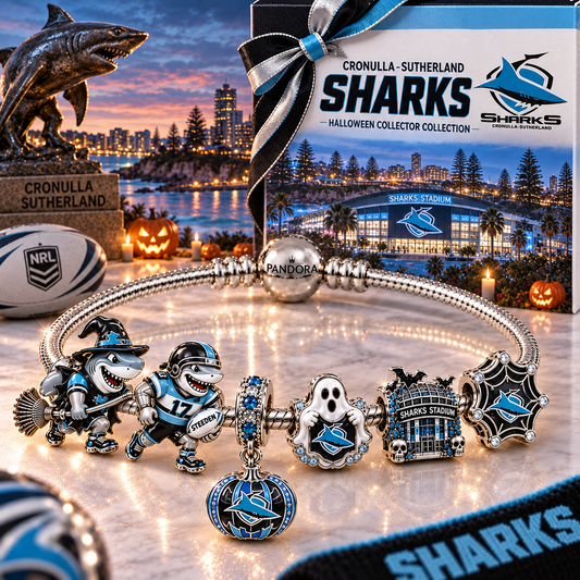 Premium NRL CSS Halloween Gold Charm Bracelet Set V4