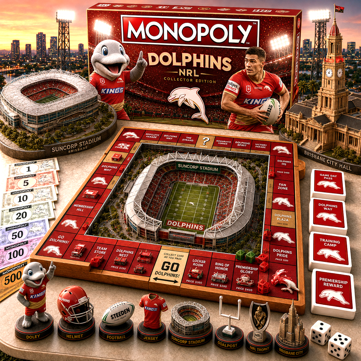 Premium NRL DOL Pride Monopoly Collector’s Edition V11