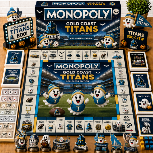 Premium NRL GCT Halloween Ghost Monopoly Collector’s Edition Board Game V6