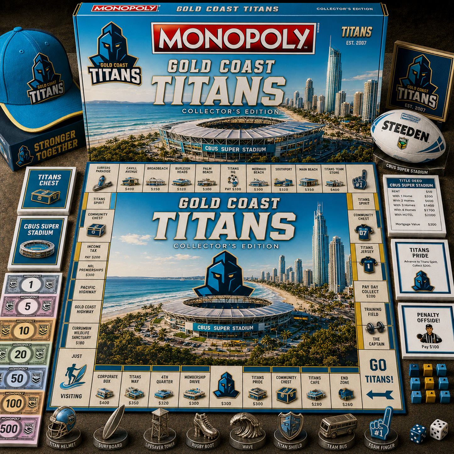Premium NRL GCT Legacy Monopoly Collector’s Edition Board Game V2