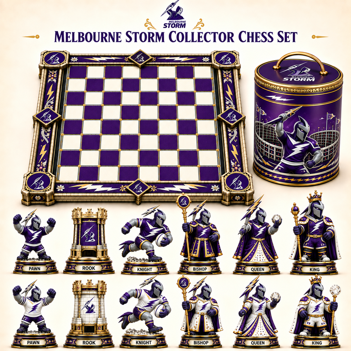 Premium NRL MS Collector Chess Set
