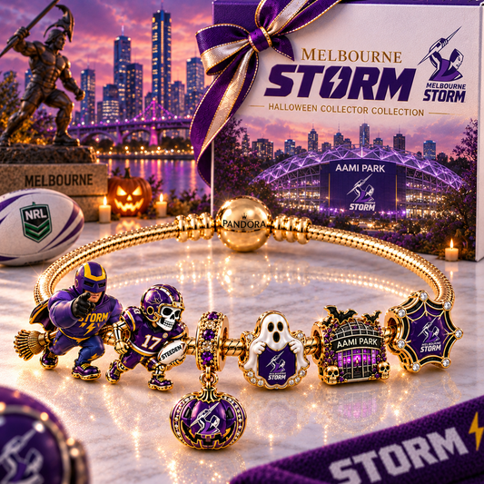 Premium NRL MS Halloween Gold Charm Bracelet Set V4