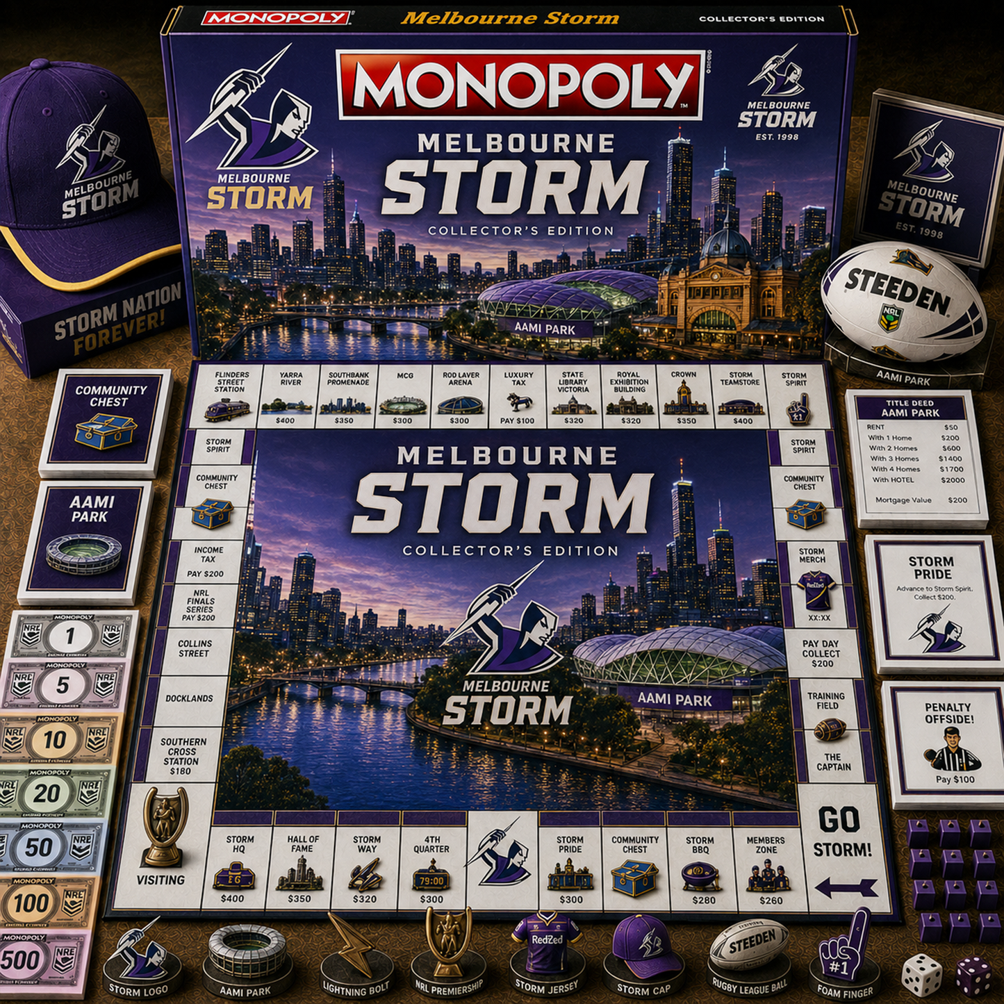 Premium NRL MS Legacy Monopoly Collector’s Edition Board Game V2