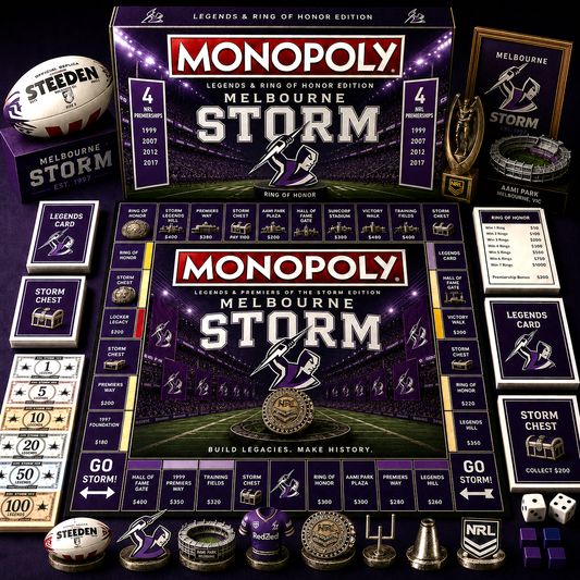 Premium NRL MS Legends & Ring Monopoly Collector’s Edition Board Game V9