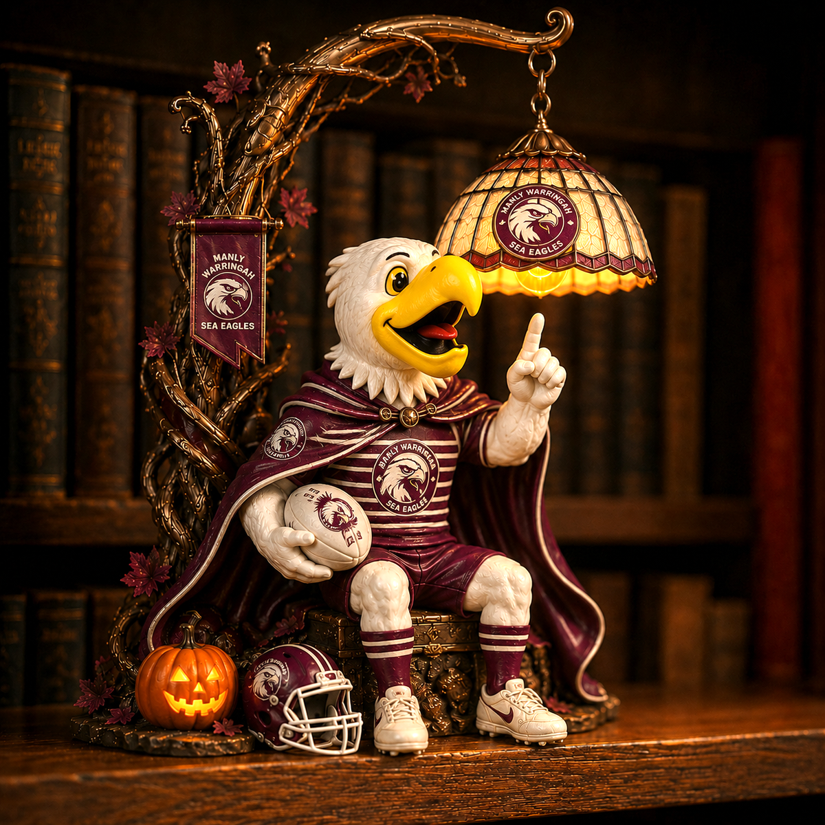 Premium NRL MWSE Halloween Bookshelf Figurines Lamp