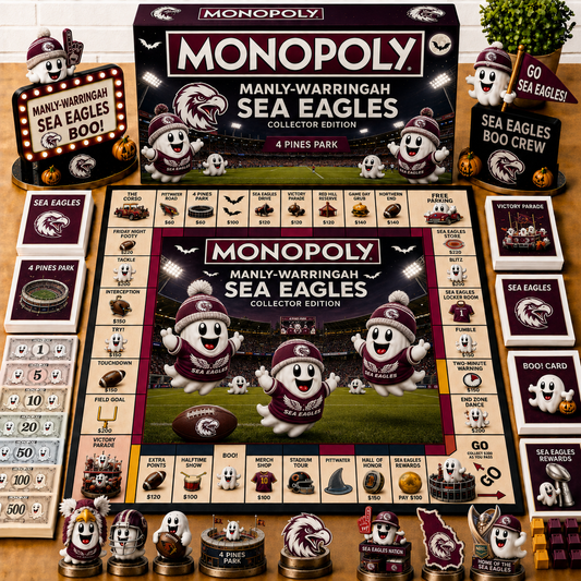 Premium NRL MWSE Halloween Ghost Monopoly Collector’s Edition Board Game V6