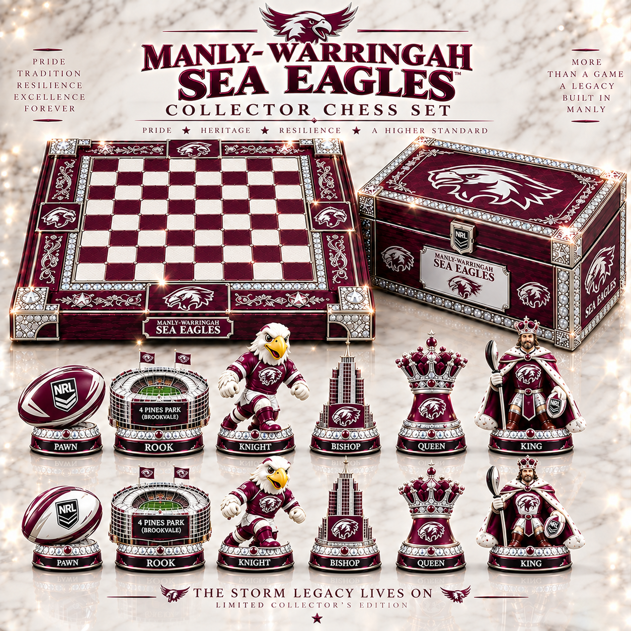 Premium NRL MWSE Heritage Collector Chess Set V2