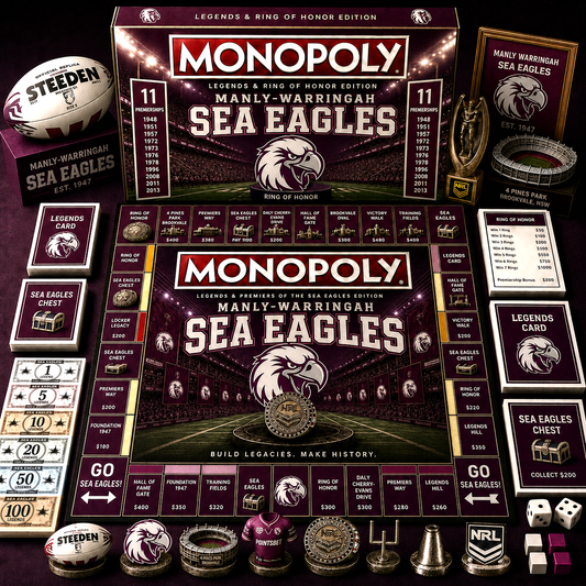Premium NRL MWSE Legends & Ring Monopoly Collector’s Edition Board Game V9