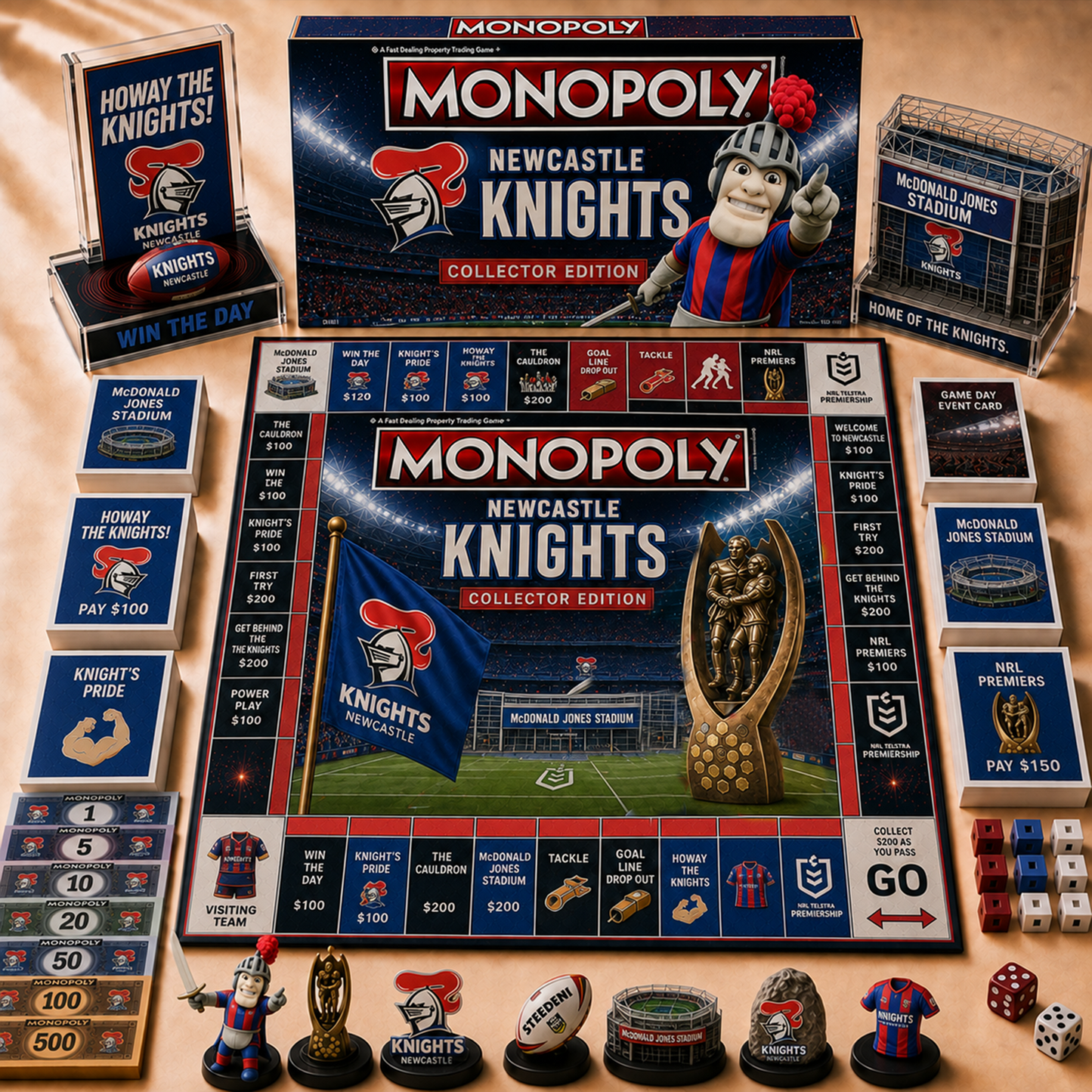 Premium NRL NK Hall of Fame Monopoly Collector’s Edition Board Game V12
