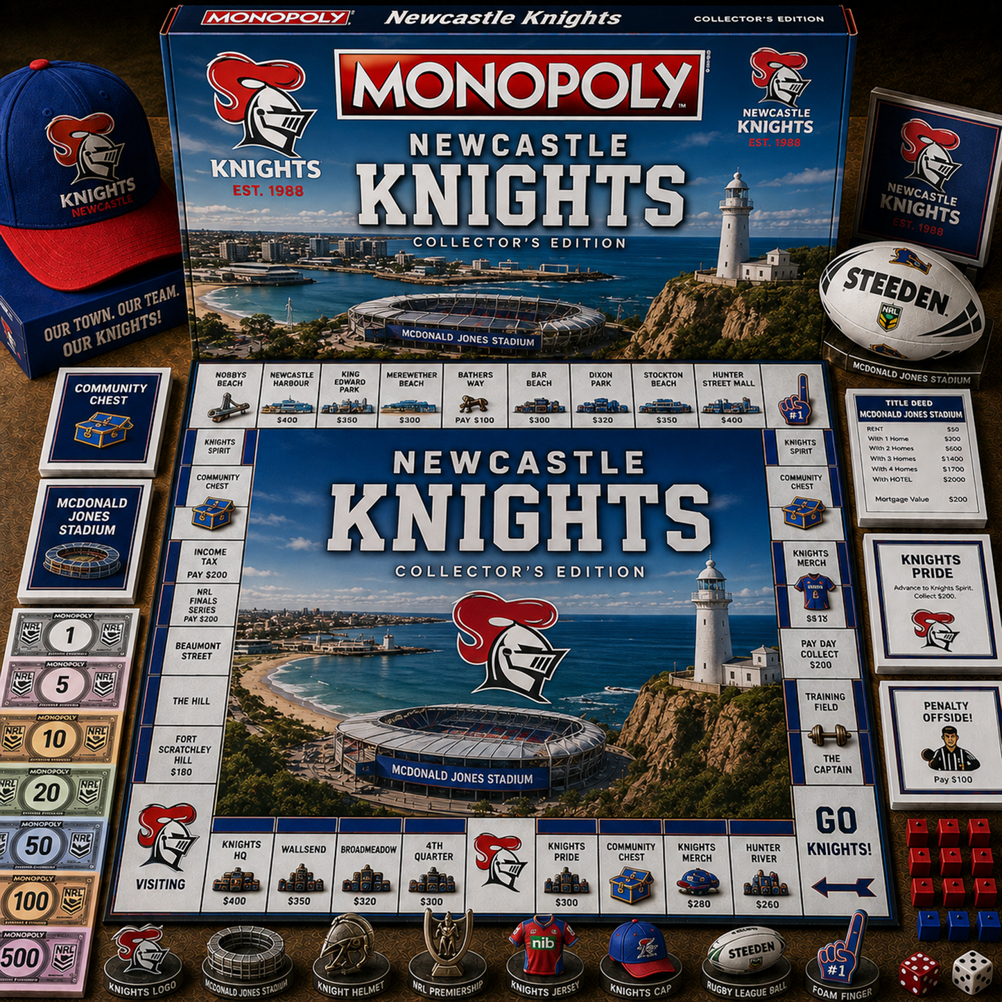 Premium NRL NK Legacy Monopoly Collector’s Edition Board Game V2