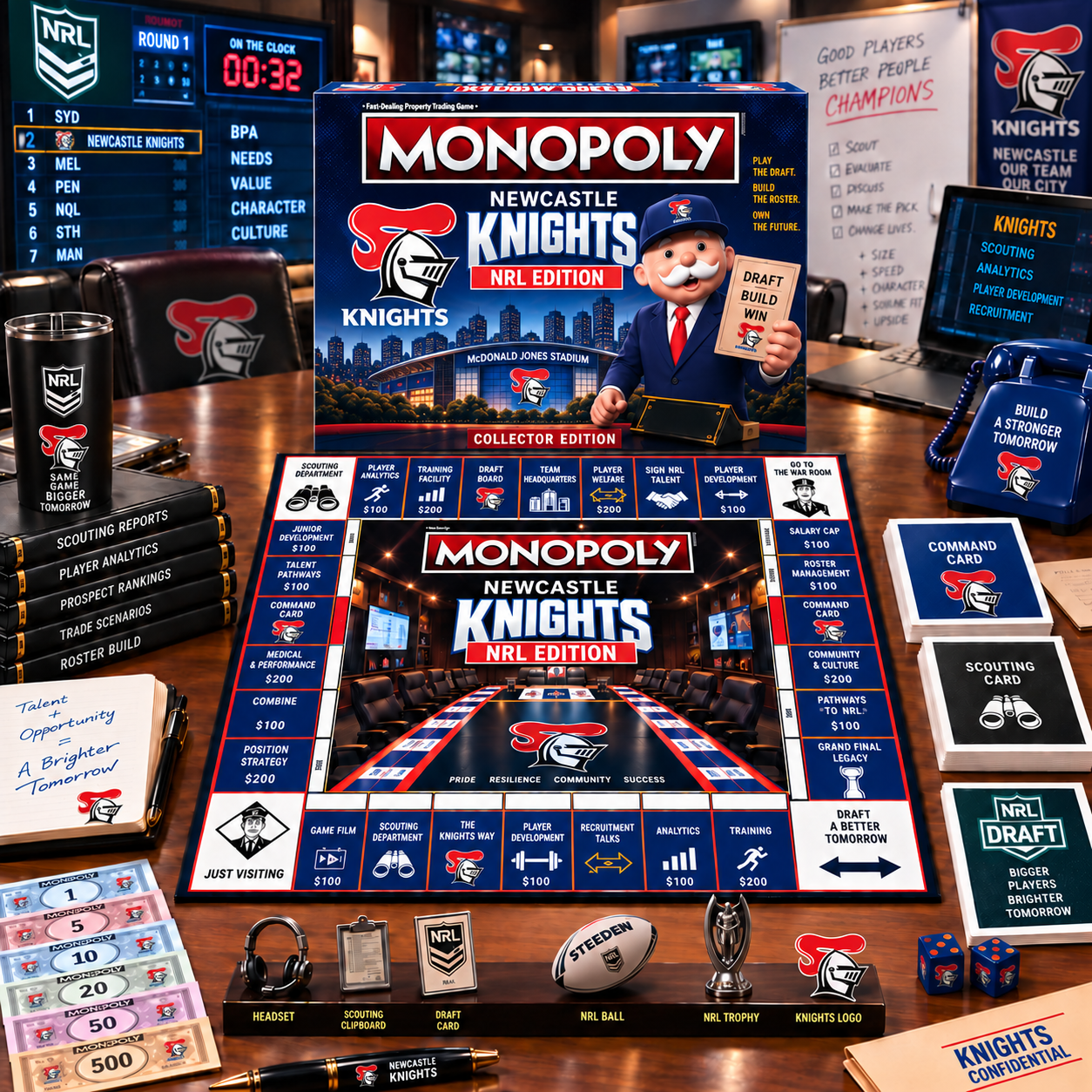 Premium NRL NK War Room Collector’s Edition Board Game V14