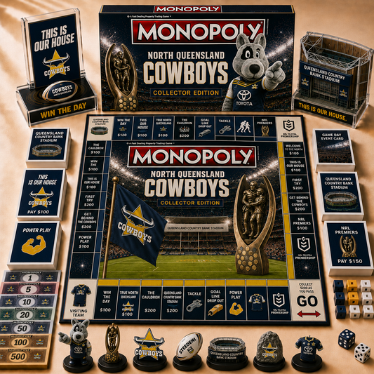 Premium NRL NQC Hall of Fame Monopoly Collector’s Edition Board Game V12