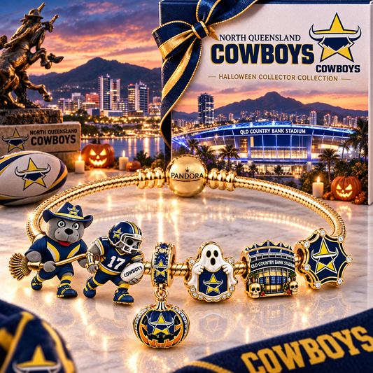 Premium NRL NQC Halloween Gold Charm Bracelet Set V4