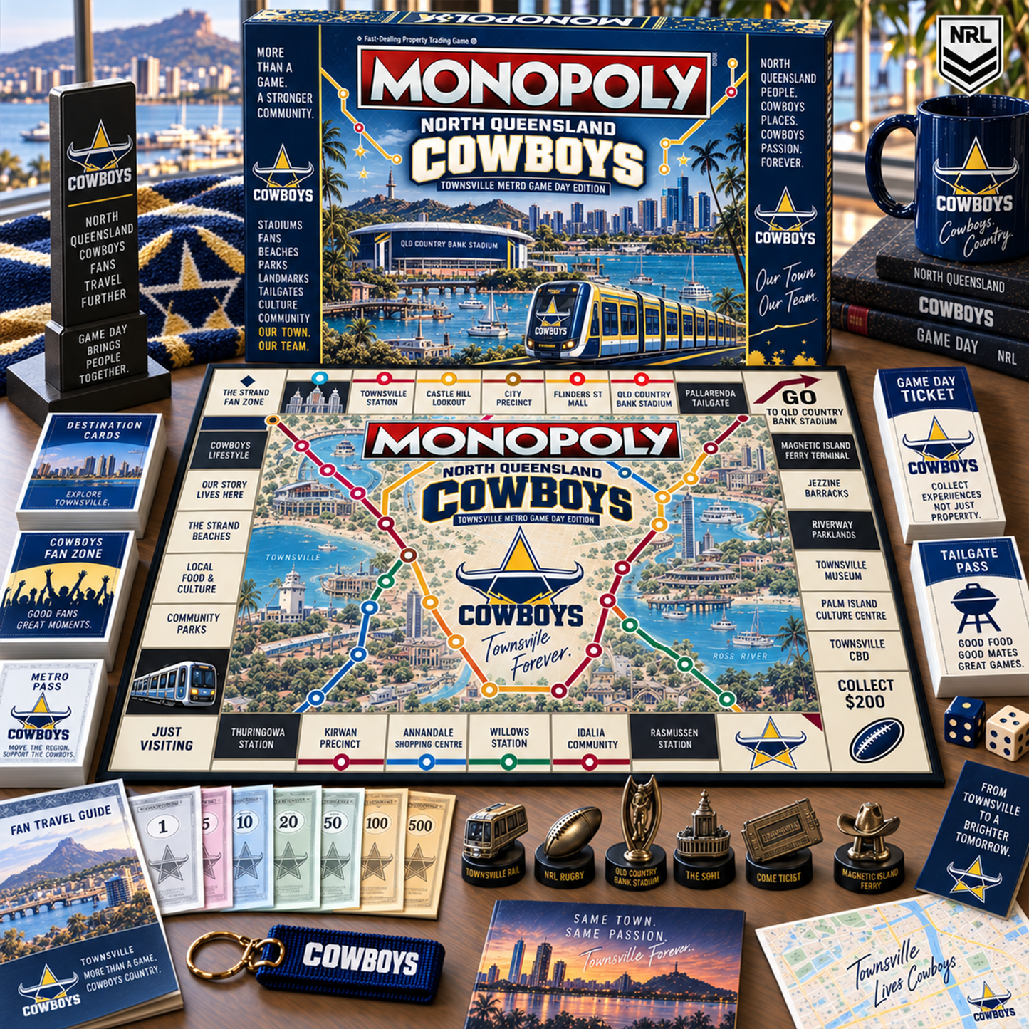 Premium NRL NQC Metro Game Day Collector’s Edition Board Game V13
