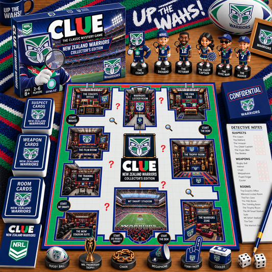 Premium NRL NZW Clue Collector’s Edition Board Game