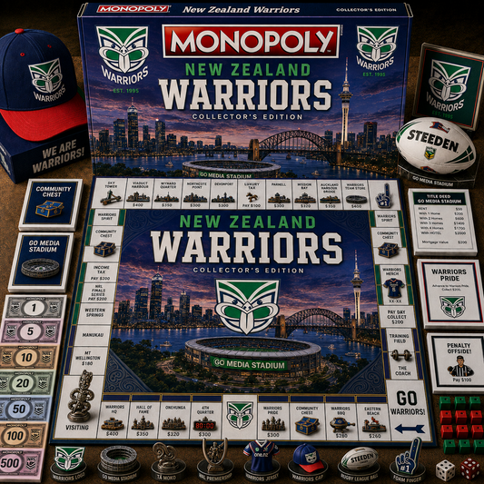 Premium NRL NZW Legacy Monopoly Collector’s Edition Board Game V2