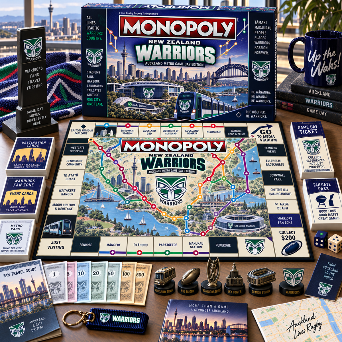 Premium NRL NZW Metro Game Day Collector’s Edition Board Game V13