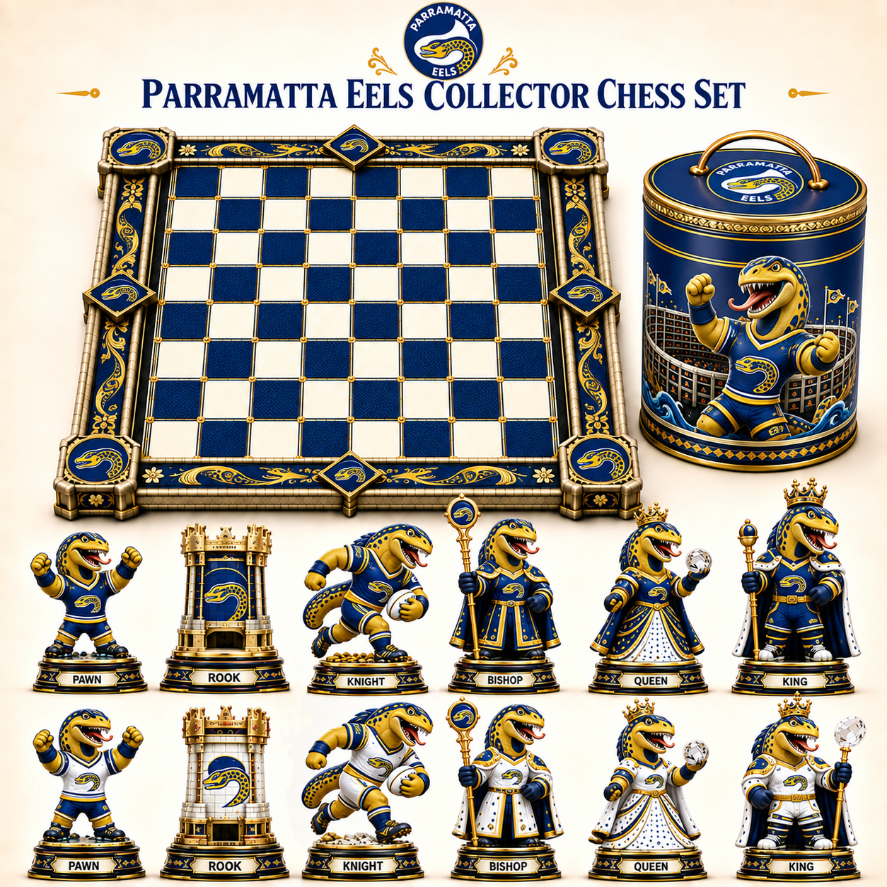 Premium NRL PE Collector Chess Set